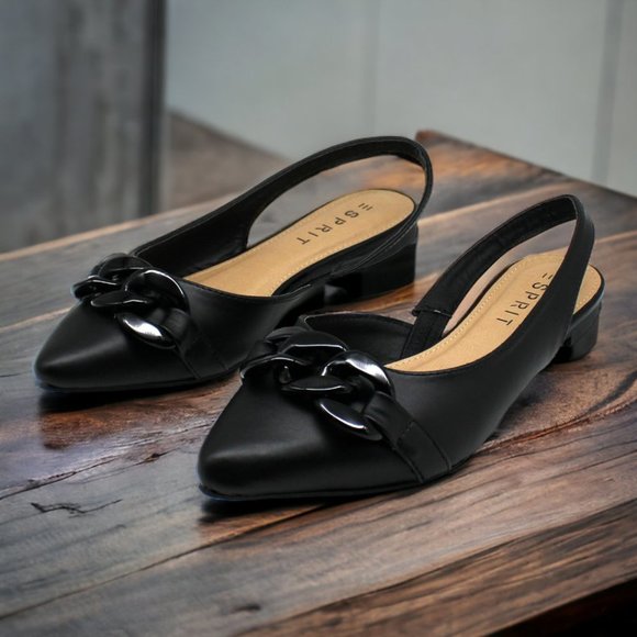 Women's Esprit Patty Flats in Black Size 7.5 Medium - Picture 6 of 8